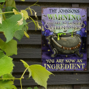 Cauldron Warning Witch Halloween Patio Yard Decor - Signes en métal classiques personnalisés personnalisés