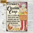 Chicken She Clothed Custom Classic Metal Signs