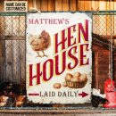 Personalized Chicken Hen House Daily Customized Classic Metal Signs