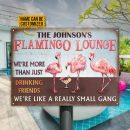 Flamingo Lounge Custom Small Gang Classic Metal Signs