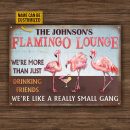 Flamingo Lounge Custom Small Gang Classic Metal Signs