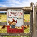 Personalized Chicken Coop Vertical Customized Classic Metal Signs