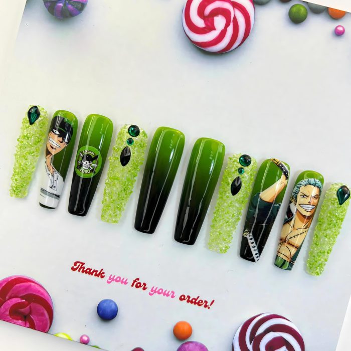 green-swordsman-anime-nail-set-3-sword-inspired-press-on-nails-zoro-one-piece-handmade-green-hair-cosplay-nail-gift-for-anime-fan-2.jpg