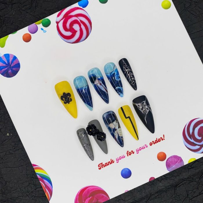 mashle-anime-inspired-press-on-nails-yellow-blue-black-magic-nail-art-with-black-rose-charm-and-scar-detail-handmade-cosplay-nails-2.jpg