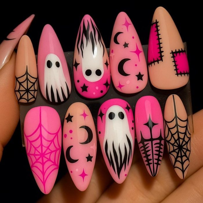 spooky-ghost-spider-press-on-nails-3d-nail-art-for-halloween-party-pink-black-holiday-almond-nails-bat-moon-hand-painted-nails-1.jpg