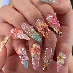 Tropical Glam Floral Tiger