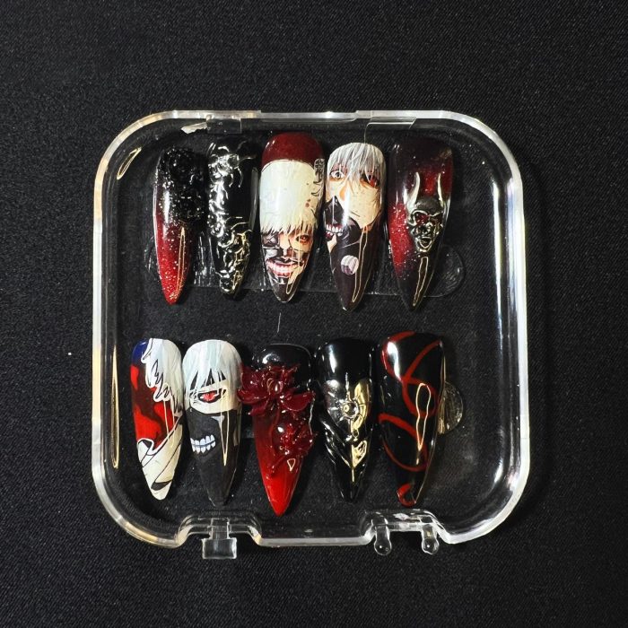 white-rebirth-press-on-nails-t0ki0-ghoul-inspired-design-with-red-white-black-details-handmade-anime-gel-nails-for-fans-gift-for-her-3.jpg